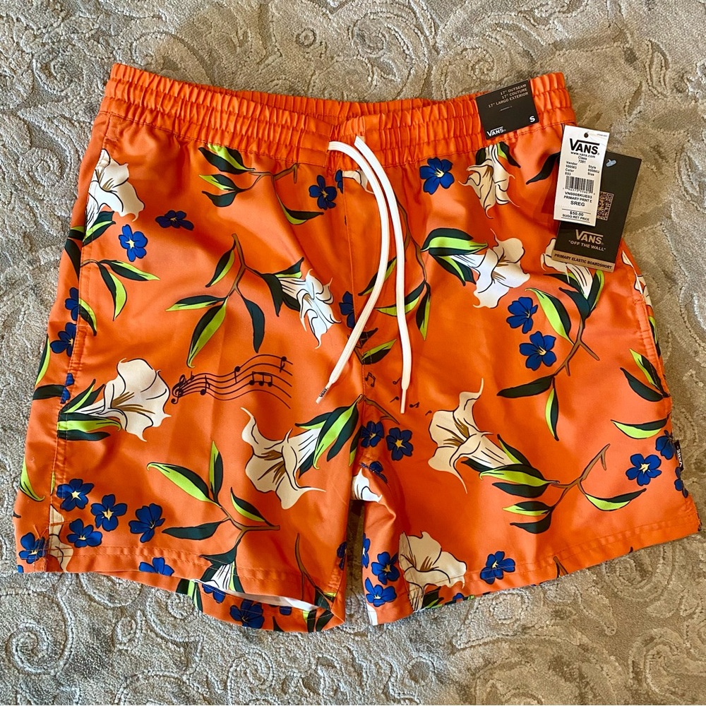 Men’s small Vans swim trunks NWT
